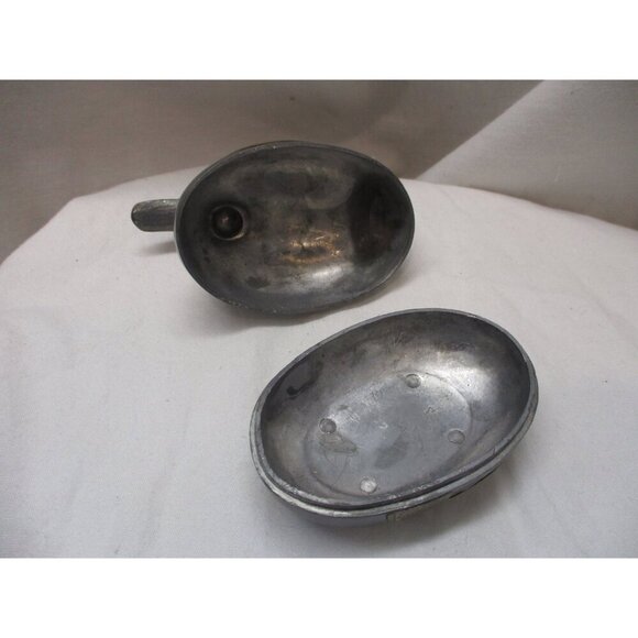 Pewter Metal Brass‎ details Duck Keepsake Mallard candy dish midcentury modern - Picture 6 of 7